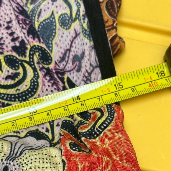 Vintage Floral Y2K Paisley V Neck Lizzie McGuire MIDI Dress Ruffled Size Medium - Picture 9 of 9